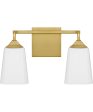 Thoresby Medium 2-light Bath Light Aged Brass Fashion