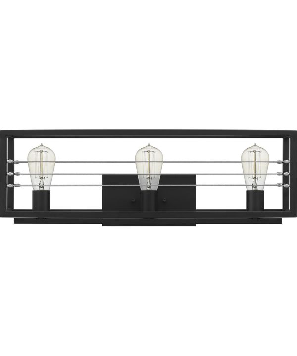 Awendaw Large 3-light Bath Light Matte Black Discount