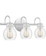 Andrews Large 3-light Bath Light Polished Chrome For Cheap