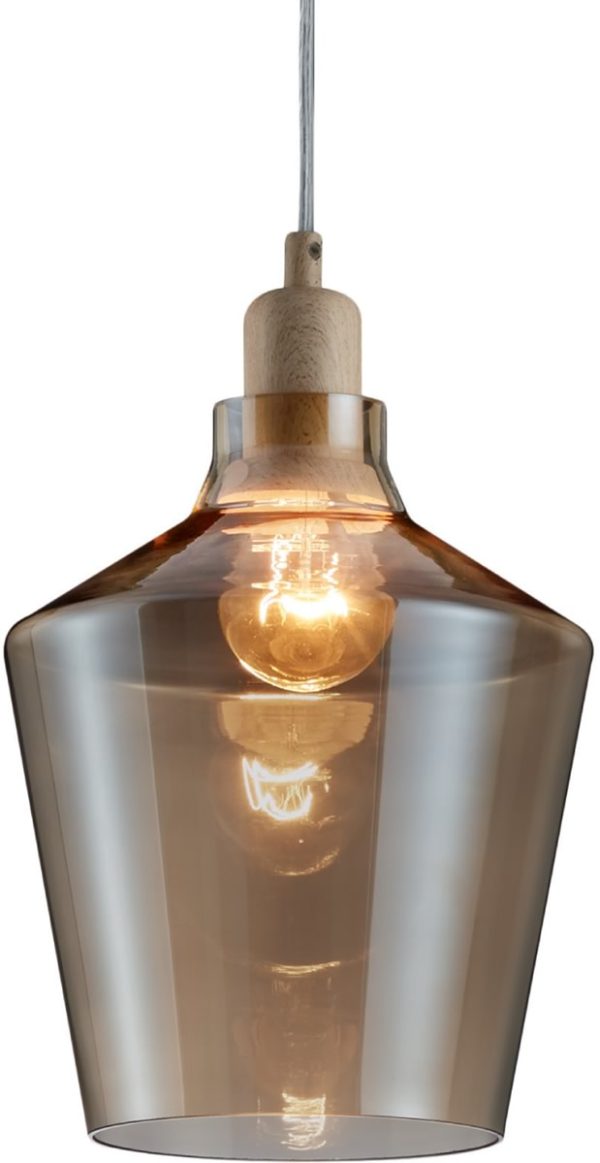 8 W Calais 1-Light  Pendant Transparent Online now