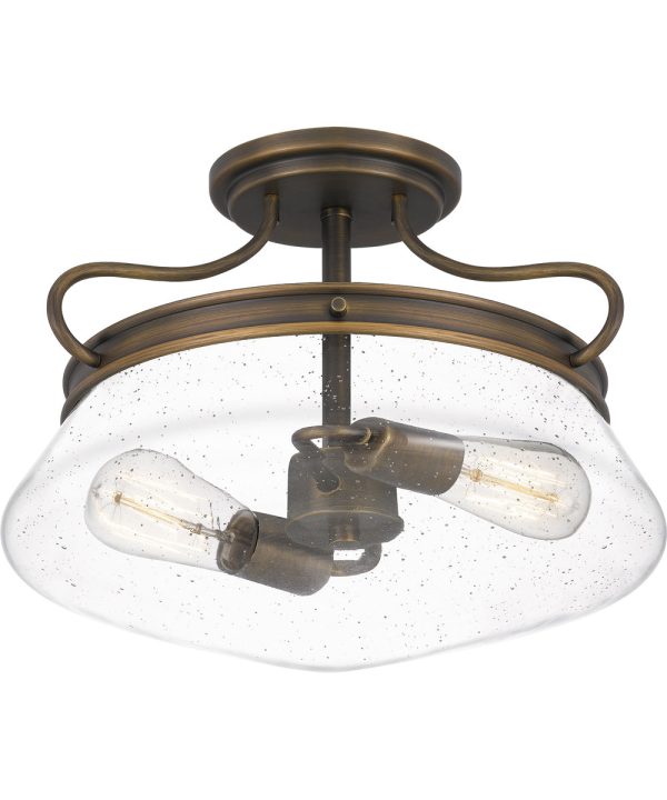 Tucker 2-light Semi Flush Mount French Bronze Online Sale