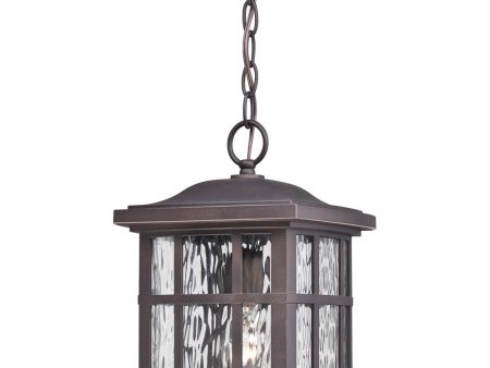 Stonington Large 1-light Outdoor Pendant Light  Coastal Armour Palladian Bronze For Sale