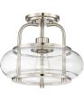 Trilogy Small 1-light Semi Flush Mount Brushed Nickel Discount