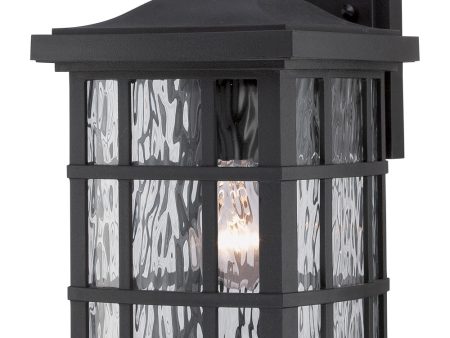 Stonington Medium 1-light Outdoor Wall Light  Coastal Armour Mystic Black Hot on Sale