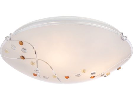 Stellar Large 3-light Flush Mount Polished Chrome For Discount