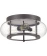 Trilogy 3-light Flush Mount Old Bronze Cheap