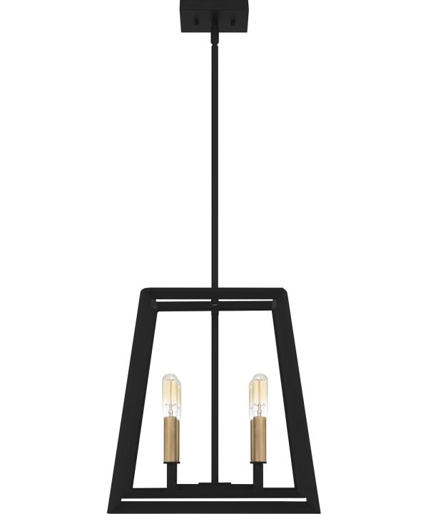 Tilly 4-light Pendant Matte Black on Sale