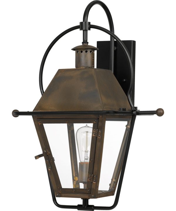 Rue De Royal Large 1-light Outdoor Wall Light Industrial Bronze Cheap