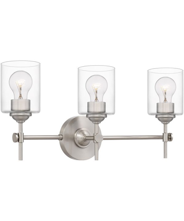 Aria Large 3-light Bath Light Brushed Nickel Cheap