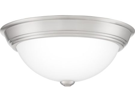 Erwin Medium 2-light Flush Mount Brushed Nickel Fashion