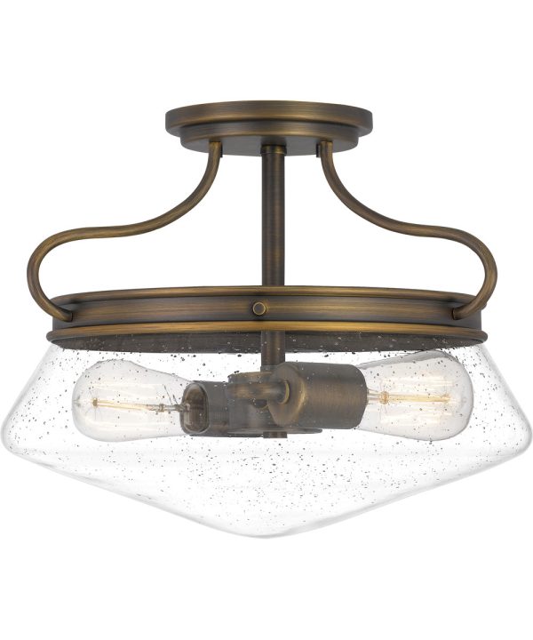 Tucker 2-light Semi Flush Mount French Bronze Online Sale