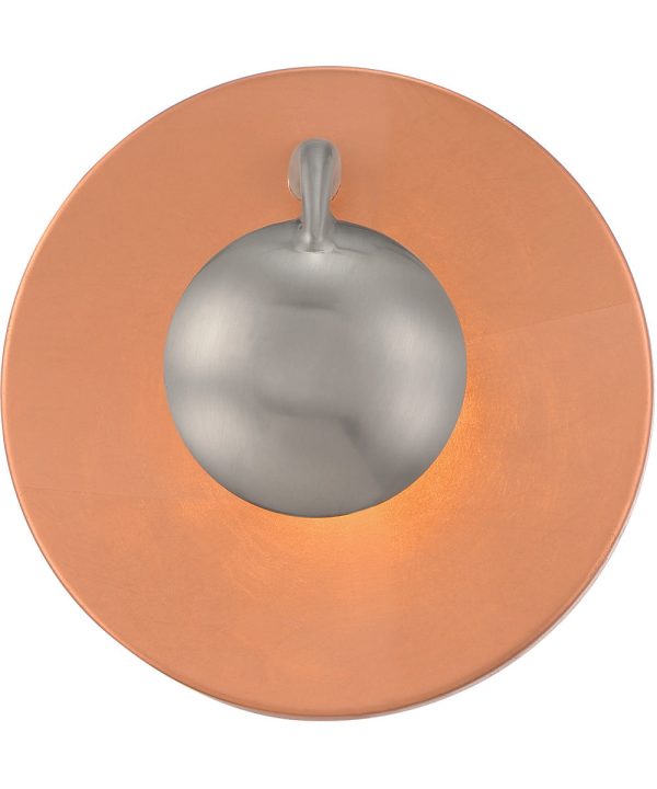 Aurora LED Wall Sconce Copper   Silver Fashion