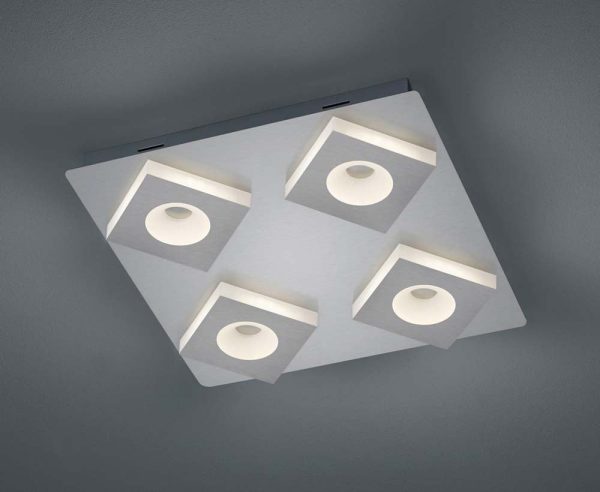 17 W Atlanta LED Ceiling Light Nickel-Matte Online now