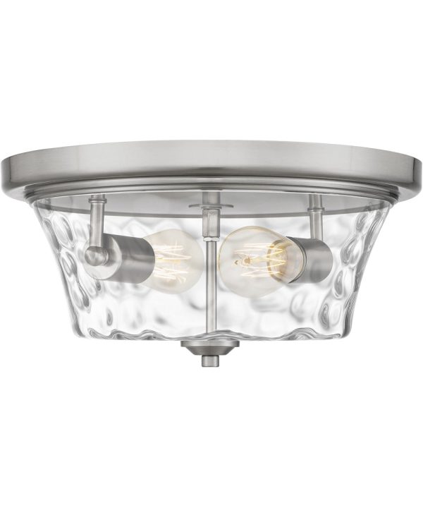 Acacia 2-light Flush Mount Brushed Nickel Online Sale