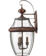 Newbury Large 3-light Outdoor Wall Light Aged Copper Hot on Sale