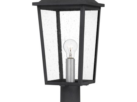 Stoneleigh Large 1-light Outdoor Post Light  Coastal Armour Aluminum Mottled Black Discount