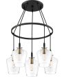 June 5-light Chandelier Earth Black For Sale