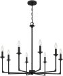 Prescott 8-light Chandelier Matte Black Supply