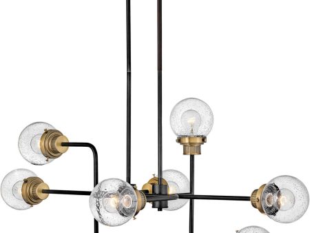 Poppy 8-Light Eight Light Linear in Black on Sale