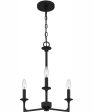 Prescott Medium 3-light Chandelier Matte Black Sale