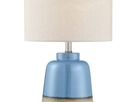 Cinclare 1-Light Table Lamp Ceramic Body Linen Fabric Shade For Discount