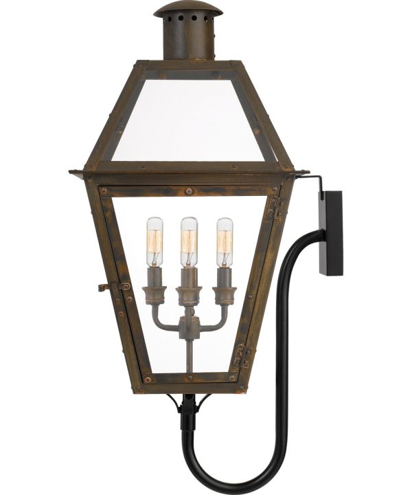 Rue De Royal Extra Large 4-light Outdoor Wall Light Industrial Bronze Online Sale