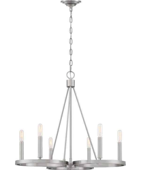 Revival 6-light Chandelier Brushed Nickel Online Sale