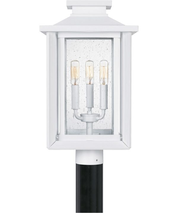 Wakefield 3-light Outdoor Post Light  Coastal Armour White Lustre Sale