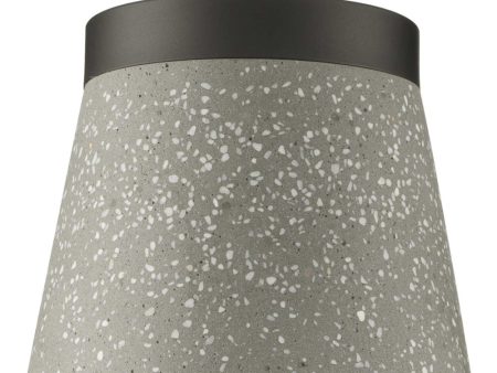 Terrazzo 1-Light Grey Terrazzo Hanging Pendant Light Graphite For Cheap