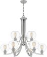 Pruitt 9-light Chandelier Brushed Nickel Sale