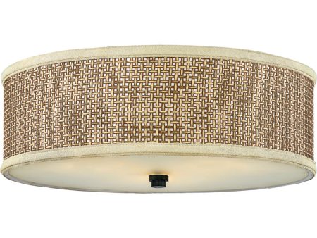 Zen Large 3-light Flush Mount Mystic Black Cheap