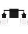 Thoresby Medium 2-light Bath Light Matte Black For Cheap