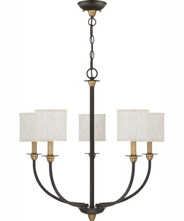 Audley 5-light Chandelier Old Bronze Online