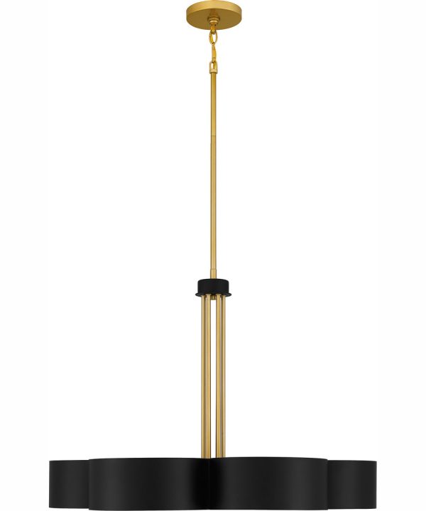 Balsam 6-light Chandelier Matte Black For Sale