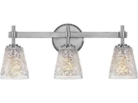 Amabelle 3-Light Three Light Vanity in Chrome Online Sale