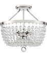 Teresa Large 5-light Semi Flush Mount Polished Nickel Sale