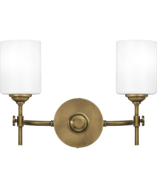 Aria Medium 2-light Bath Light Weathered Brass Online Sale