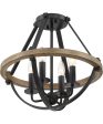 Bartlett 4-light Semi Flush Mount Earth Black For Sale