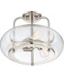 Trilogy Large 3-light Semi Flush Mount Brushed Nickel Online