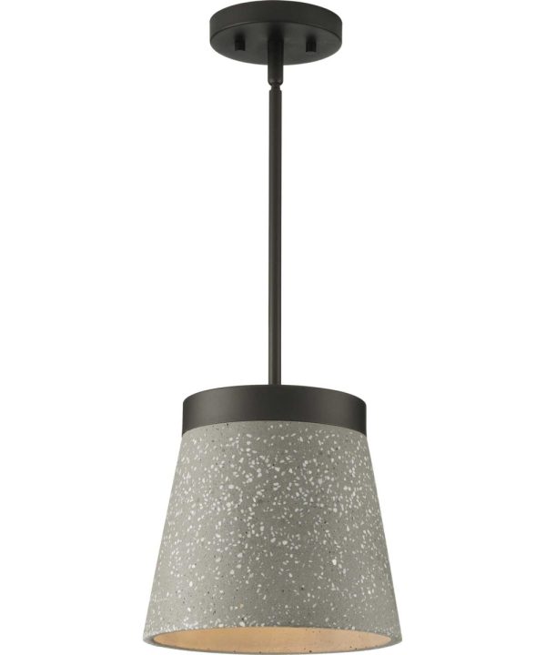 Terrazzo 1-Light Grey Terrazzo Hanging Pendant Light Graphite For Cheap