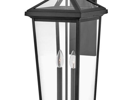 Alford Place 2-Light Medium Outdoor Wall Mount Lantern in Museum Black Online Sale