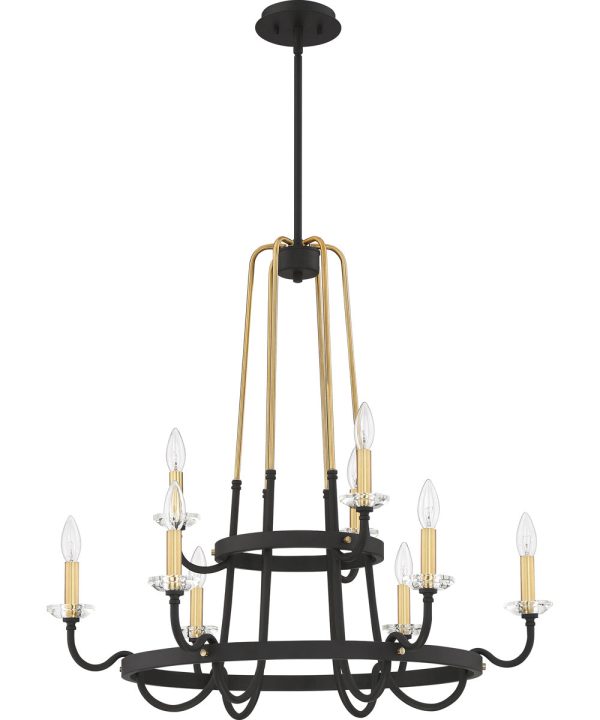 Tanner 9-light Chandelier Western Bronze Online Sale