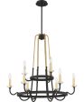 Tanner 9-light Chandelier Western Bronze Online Sale