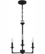 Prescott Medium 3-light Chandelier Matte Black Sale