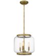 Tapley Small 3-light Mini Pendant Weathered Brass on Sale