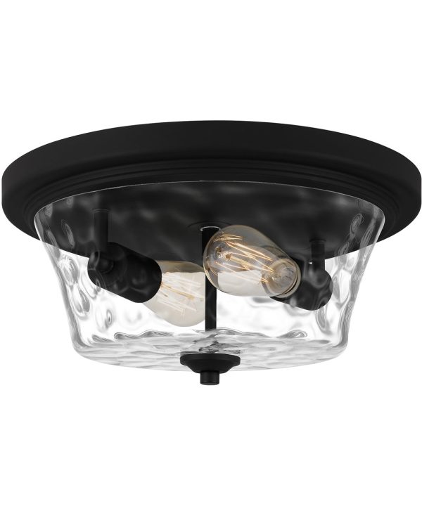 Acacia 2-light Flush Mount Matte Black Online Hot Sale