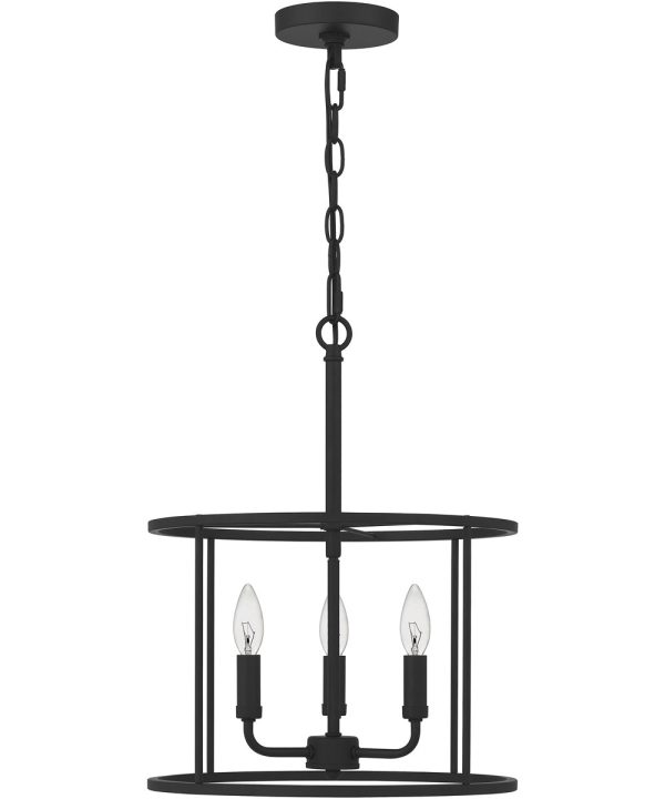 Abner 3-light Pendant Matte Black Online Hot Sale