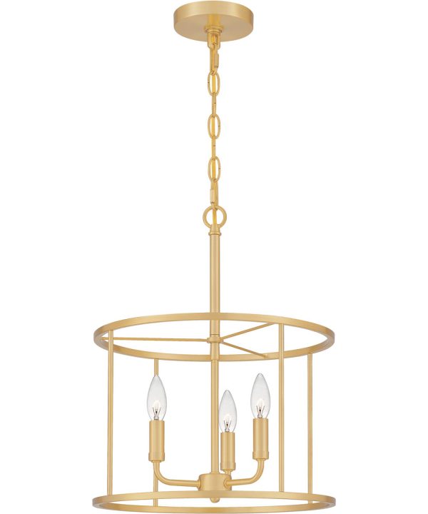 Abner 3-light Pendant Aged Brass Online now