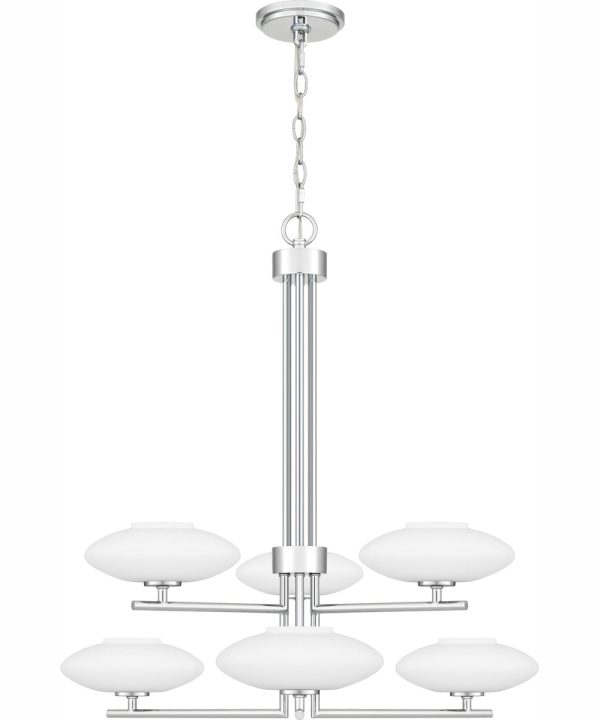 Quoizel Chandelier 6-light Chandelier Polished Chrome For Discount