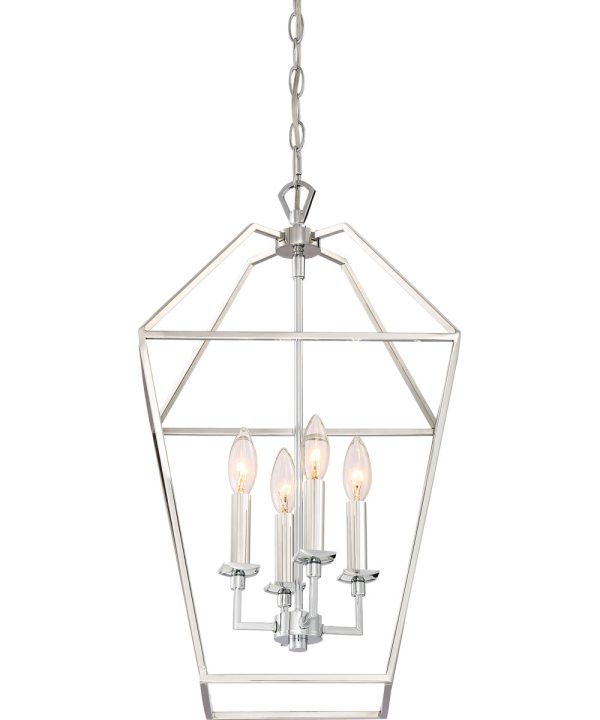 Aviary 4-light Pendant Polished Nickel For Cheap